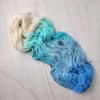 I Would Stay Forever - Hand dyed yarn, blue aqua white grey speckled - Taylor Swift 1989 inspired