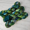 Back Into the Hedge Maze - Hand dyed yarn - Taylor Swift inspired - green teal forest moss grey