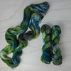 Back Into the Hedge Maze - Hand dyed yarn - Taylor Swift inspired - green teal forest moss grey