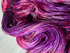 Close to You - Hand dyed yarn - SW Merino Fingering Weight - Gracie Abrams inspired colorway- rose wine mauve purple pink berry yarn