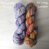 So Long, London - Hand dyed yarn - Taylor Swift inspired - caramel brown pink yellow blue grey