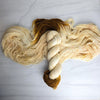 Nut Coffee - Hand dyed assigned color pooling yarn - SW Merino Fingering Weight warm brown pop with cream base and brown speckles