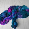 Mermaid Tail - Hand dyed variegated yarn -pink blue purple teal