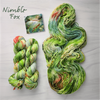 Nimble Fox - Hand dyed variegated speckled yarn - Merino Fingering to worsted