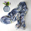 Deadly Nightshade - Hand dyed yarn - Nightmare Before Christmas inspired collection - blue grey with speckles purple green moss