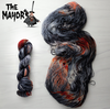The Mayor - Hand dyed yarn - Nightmare Before Christmas inspired collection - black grey peach orange