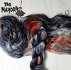 The Mayor - Hand dyed yarn - Nightmare Before Christmas inspired collection - black grey peach orange