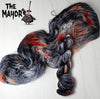 The Mayor - Hand dyed yarn - Nightmare Before Christmas inspired collection - black grey peach orange