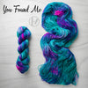 You Found Me - Hand dyed Variegated yarn - twenty one pilots inspired - Fingering to bulky - aqua teal turquoise purple blue pink - 21 pilots