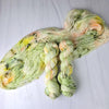 I'm All In - Hand dyed yarn,  pistachio light green peach yellow, moss green speckles inside by twenty one pilots 21 lyrics