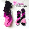Petal to the Metal- Hand dyed yarn - Fingering to bulky- pink to black
