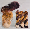 300 Takeout Coffees Later - Hand dyed yarn, light brown cream speckled - Taylor Swift inspired