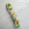 Willow - Hand dyed yarn - Taylor Swift inspired - pasted green pink yellow speckled evermore