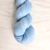 Baby Blue - Hand dyed tonal semi solid yarn - Merino Fingering to worsted pastel light ice blue pastel color