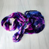 Nyx - Hand dyed yarn, Fingering Weight, speckled inspired by ACOTAR by Sarah J Maas -  White with black blue berry pink purple similar to Feyre and Rhysand colorways