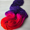 My Boy Only Breaks His Favorite Toys - Hand dyed assigned pooling yarn - Merino Fingering worsted dk etc choose your base - purple hot pink neon orange-  Taylor Swift inspired