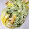 I'm All In - Hand dyed yarn,  pistachio light green peach yellow, moss green speckles inside by twenty one pilots 21 lyrics