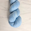 Baby Blue - Hand dyed tonal semi solid yarn - Merino Fingering to worsted pastel light ice blue pastel color