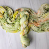 I'm All In - Hand dyed yarn,  pistachio light green peach yellow, moss green speckles inside by twenty one pilots 21 lyrics
