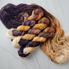 300 Takeout Coffees Later - Hand dyed yarn, light brown cream speckled - Taylor Swift inspired