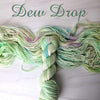 Dew Drop - Hand dyed deconstructed variegated yarn - Merino Fingering to worsted pastel green