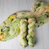 I'm All In - Hand dyed yarn,  pistachio light green peach yellow, moss green speckles inside by twenty one pilots 21 lyrics