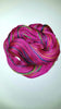 Nagini - Hand dyed yarn, Fingering Weight, pink rainbow black