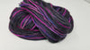 Electric Dreams - Hand dyed yarn -SW Merino Fingering Weight pink purple black
