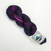 Electric Dreams - Hand dyed yarn -SW Merino Fingering Weight pink purple black