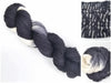 Salt & Pepper - Hand dyed yarn -Merino Fingering black white