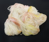 Sweet Music -  Hand dyed variegated yarn -white pastel yellow pink brown sage