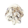 Eiffel Tower -  Hand dyed variegated yarn -white brown purple speckled