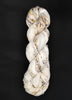 Eiffel Tower -  Hand dyed variegated yarn -white brown purple speckled