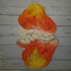 Candy Corn - Hand dyed palindrome variegated yarn - white orange yellow Halloween colors