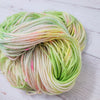 Watermelon Sugar - Hand dyed variegated speckled yarn - Merino Fingering to worsted