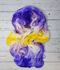 Pretty Pansy - Hand dyed variegated speckled yarn - Merino Fingering to worsted