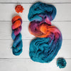 Fire Blooms - Hand dyed variegated yarn - Merino Fingering to worsted