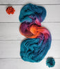 Fire Blooms - Hand dyed variegated yarn - Merino Fingering to worsted