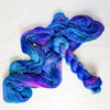 Mermaid Lips -  Hand dyed variegated yarn -pink blue teal