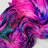Fabulous Diva - Hand dyed sock yarn - magenta fuchsia hot pink purple blue speckles