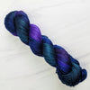 Agatha - Hand dyed yarn - SW Merino Fingering Weight black Purple Blue teal wanda vision colors