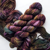 Moria - Hand dyed yarn - LOTR yarn colors dark brown green red blue grey