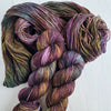 Moria - Hand dyed yarn - LOTR yarn colors dark brown green red blue grey