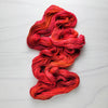 September - Hand dyed sock yarn - red orange burgundy