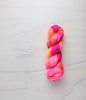 Glow Bug -  Hand dyed variegated yarn - neon pink fuchsia orange yellow