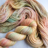 Autumn Rainbow-  Hand dyed yarn - SW Merino Fingering Weight 400+ yards pastel rainbow autumn colors