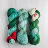 Fade Yarn Set -Christmas Greens Fade- three 100g skeins of Hand dyed - yarn set
