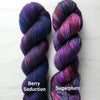 Sugarplum - Hand dyed variegated yarn -SW Merino choose your base fingering sock dk lace bulky aran