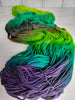 Luck of the Irish - Hand dyed yarn - SW Merino Fingering Weight green