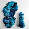 Amphitrite - Hand dyed Variegated yarn -  Fingering to bulky-  Greek Goddess collection - aqua turquoise blue grey